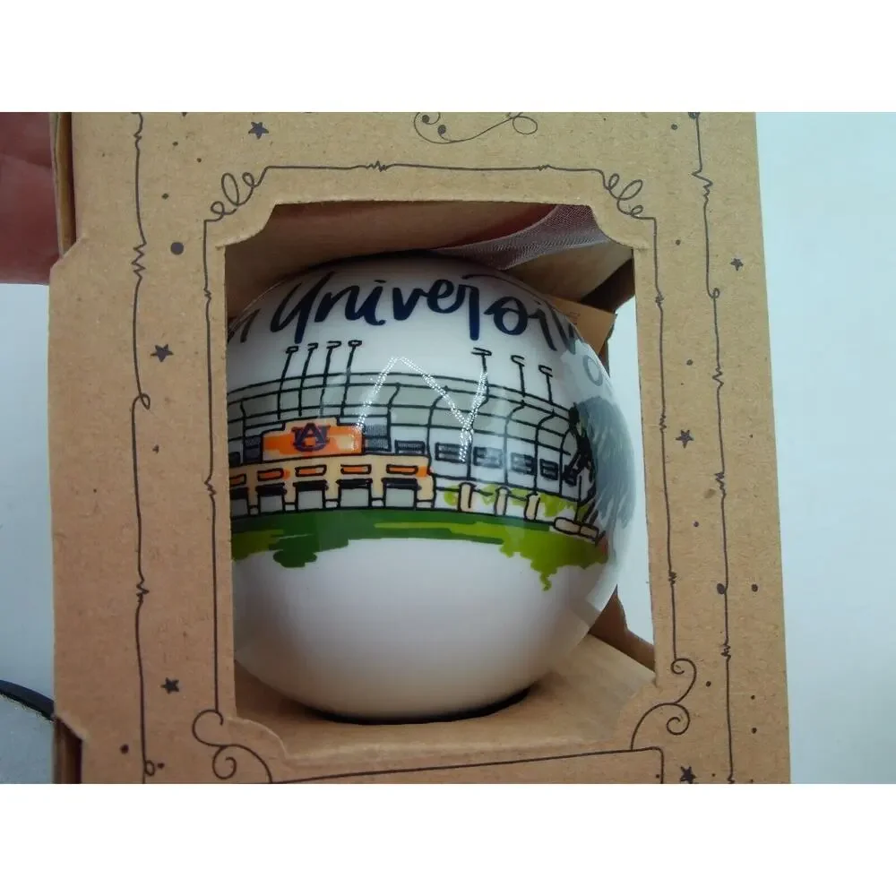 Auburn University Landmarks & War Eagle Christmas Ornament Glory Haus‎ Brand New